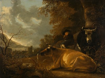Landscape with Cows and Shepherd Boy by Aelbert Cuyp
